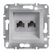GNIAZDO KOMP. RJ45 SCHNEIDER ASFORA ALUMINIUM