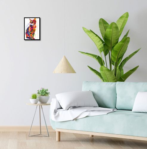 Plakat 21x29,7cm Nasycony Kot na Arena.pl