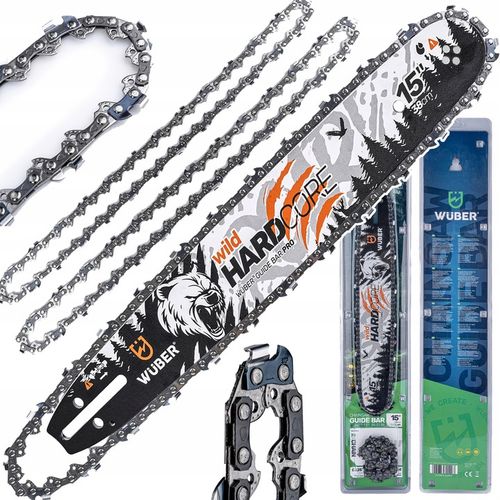 PROWADNICA DO PIŁY SPALINOWEJ PILARKI 15" 38CM + 2X ŁAŃCUCH 0.325" na Arena.pl