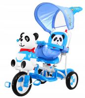2X ROWEREK TRÓJKOŁOWY dla dzieci PANDA miękkie koła DŹWIĘK pchaczyk DASZEK