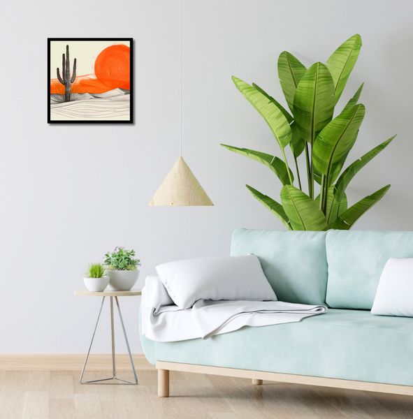 Plakat 40x40cm Kaktus Saguaro zdjęcie 4