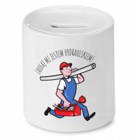 Skarbonka Dla Hydraulika Zaufaj Mi Jestem Z Nadrukiem Ze Zdjęciem