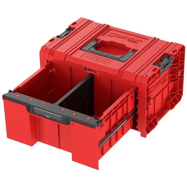 QBRICK Skrzynka PRO Drawer 1 Toolbox 2.0 Basic RED zdjęcie 2