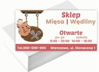 Wizytówki firmowe Foliowane 1000szt dużo różnych wzorów WĘDLINY