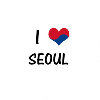 Przypinka I ♥ Seoul