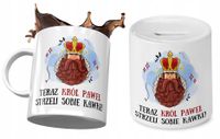 Dla Pawła Zestaw Kubek + Skarbonka Na Prezent Z Nadrukiem Ze Zdjęciem