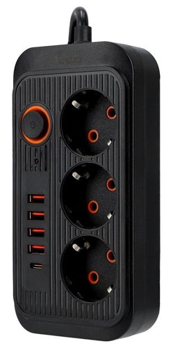 Przedłużacz Listwa Zasilająca Siec 2 M 3 Gniazda 230V + 5X USB na Arena.pl