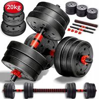 Zestaw 2 hantli bitumicznych regulowanych 20 kg SZTANGA GRYFY SIŁOWY