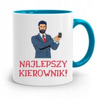 Kubek Błękitny Dla Kierownika Najlepszy Kierownik Z Nadrukiem Ze Zdjęciem