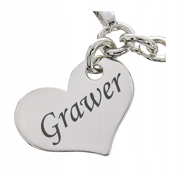 DODATKOWE SERDUSZKO Z GRAWEREM DO 10 ZNAKÓW zdjęcie 1