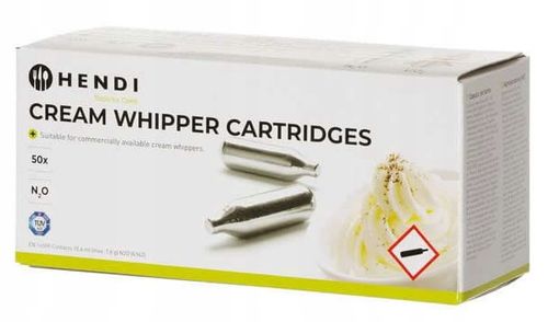 Naboje do bitej śmietany 50szt N2O do syfonu HENDI na Arena.pl