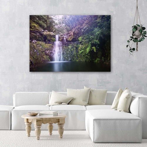 OBRAZ CANVAS Wodospad Las Przyroda 90x60 na Arena.pl