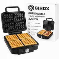 GOFROWNICA 2200W 4 GOFRY JEDNOCZEŚNIE MOCNA SZYBKA NIEZAWODNA REGULACJA