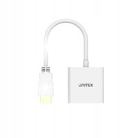 Unitek Adapter HDMI na VGA, FullHD 60Hz, biały