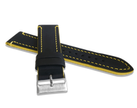 LAVVU Żółty szyty pasek TAILOR z luksusowej skóry Top Grain - 22