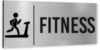 Tabliczka Tablica informacyjna oznaczenie FITNESS Piktogram Aluminium