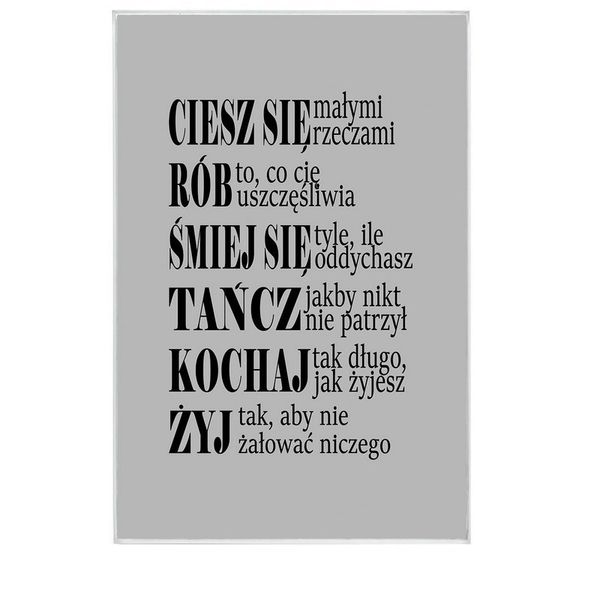 Ciesz się - magnes szklany zdjęcie 1