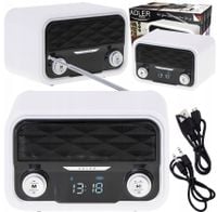 Radio Przenośne Fm Kuchenne Bluetooth Sd Usb Zegar