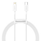 kabel przewód do iphone usb typ c - lightning power delivery 20w 1m biały