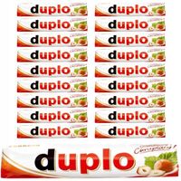 Duplo Wafel z nadzieniem pokryty mleczną czekoladą 18,2 g x 20 sztuk