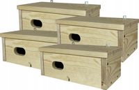 Budka budki lęgowa dla ptaków Jerzyków zestaw 4 sztuk