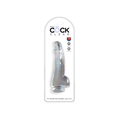 dildo 19cm king cock clear with balls pipedream na Arena.pl