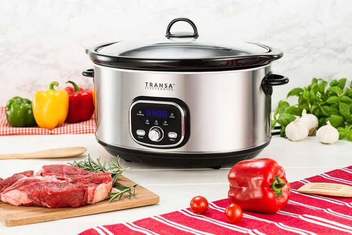 WOLNOWAR Garnek ceramiczny z PROGRAMATOREM SlowCooker TRANSA 6,5L 320W zdjęcie 12