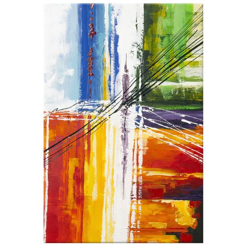 Obraz Płótno 40X60 Tęczowa Abstrakcja na Arena.pl