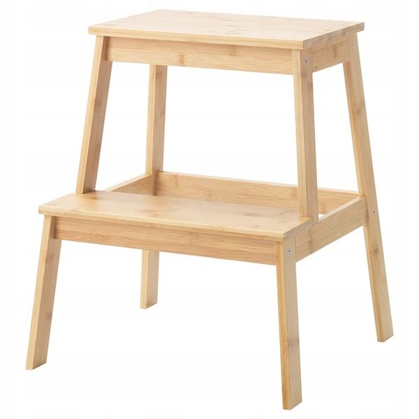 IKEA TENHULT taboret ze schodkiem BAMBUS zdjęcie 1
