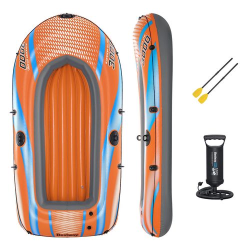 Dmuchany Ponton Kondor Elite 3000 Bestway 246X122 Cm + 2 Wiosła + Pompka na Arena.pl