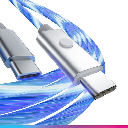 Kabel Przewód Oniverse LED Rapid Charge USB-C / USB-C 2m do PS5 na Arena.pl