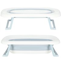 Wanienka dla dzieci silikonowa składana miętowo-biała