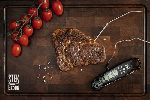 Termometr Kuchenny Cyfrowy do Mięsa Steków Żywności STEK BZDUR LCD Sonda na Arena.pl