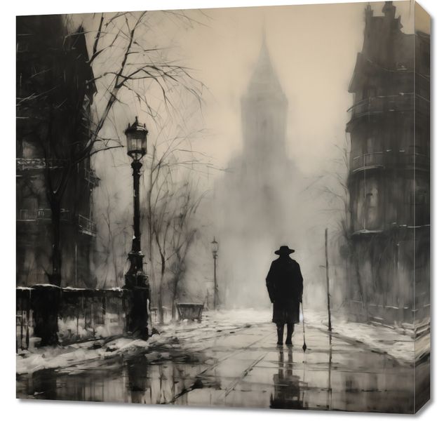 Obraz 70x70cm Mgła nad Londynem zdjęcie 1