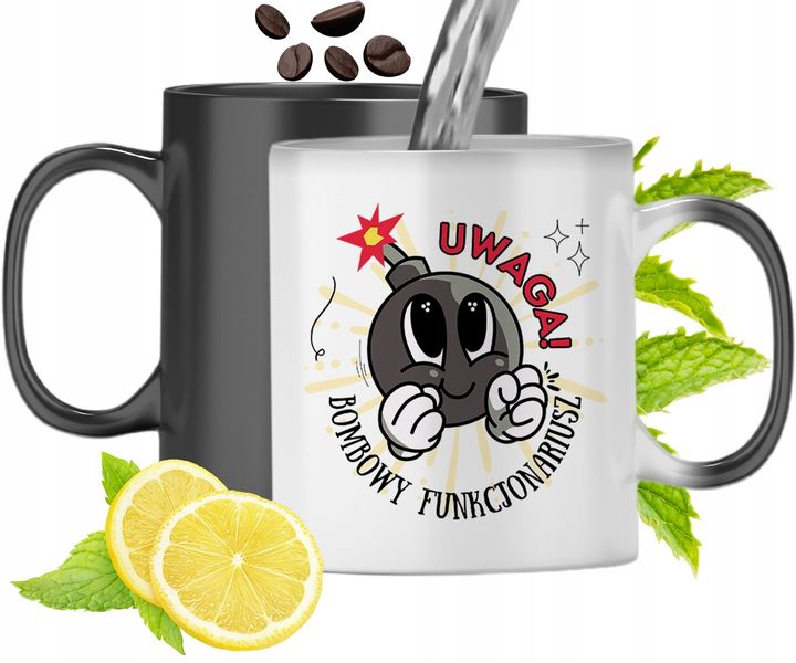 Dla Funkcjonariusza Kubek Magiczny Na Prezent Z Nadrukiem Ze Zdjęciem zdjęcie 1