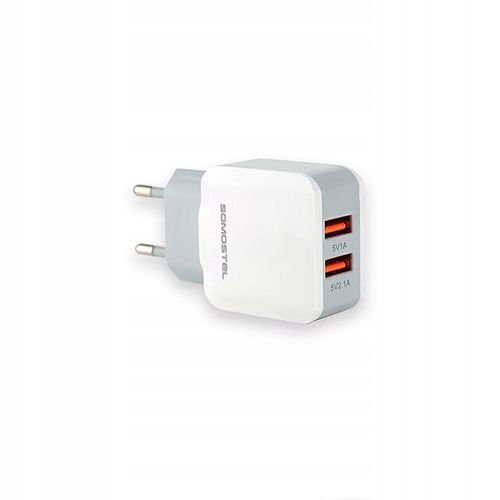 ŁADOWARKA SIECIOWA 2A + KABEL IPHONE 2100mAh 2XUSB na Arena.pl