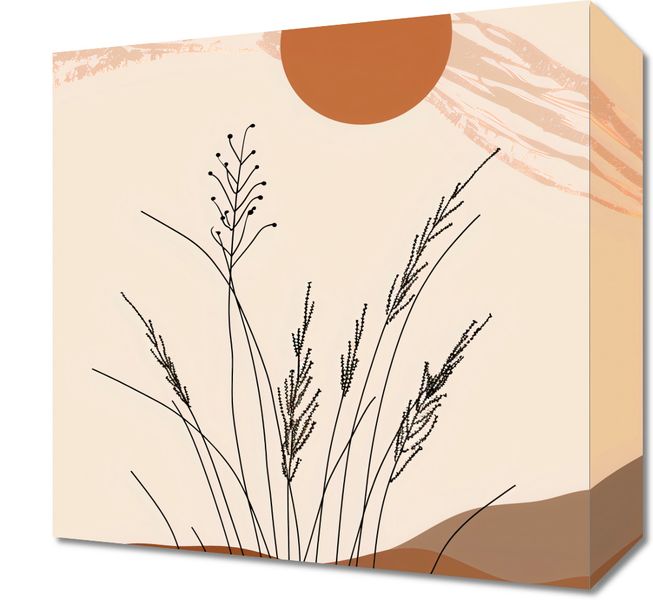 Obraz 30x30cm Złote Źdźbła zdjęcie 1