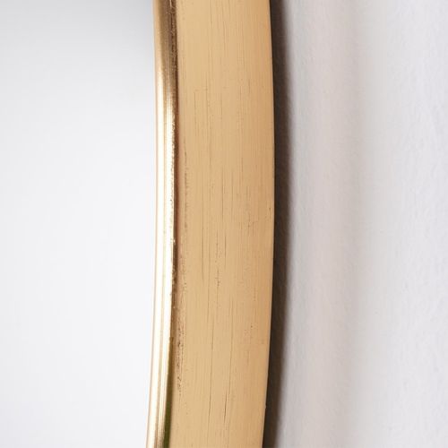 Lustro ścienne złote okrągłe 50 cm na Arena.pl