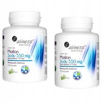 2X Aliness, Maślan Sodu (550 mg), Kwas Masłowy (170 mg), 100 vkaps.