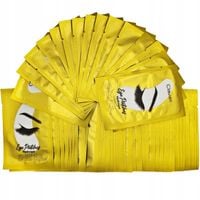 100szt Płatki pod oczy do przedłużania rzęs złote