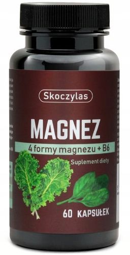 Skoczylas MAGNEZ 4 FORMY szpinak JARMUŻ wit. B6 na Arena.pl