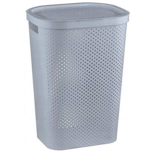 Kosz na Pranie Bieliznę Infinity Szary 60l CURVER Plastikowy Duży na Arena.pl