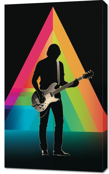 Obraz 60x100cm Pryzmat przez Gitarę zdjęcie 1