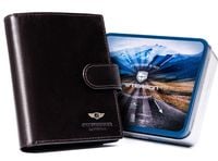 skórzany portfel męski na zatrzask - peterson