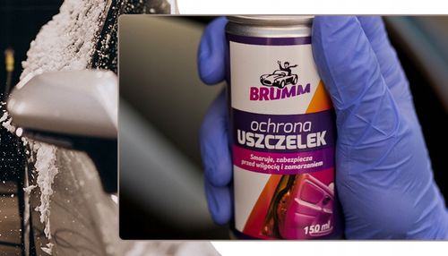 SILIKON DO USZCZELEK SAMOCHODOWYCH BRUMM W SPRAYU SMARUJE 150 ml na Arena.pl