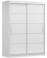 Szafa przesuwna VISTA 06 150x61 BIAŁY/BIAŁY półki pojemna PRODUCENT