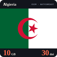 Karta eSIM Internet Algieria 10 GB na 30 dni - bez rejestracji