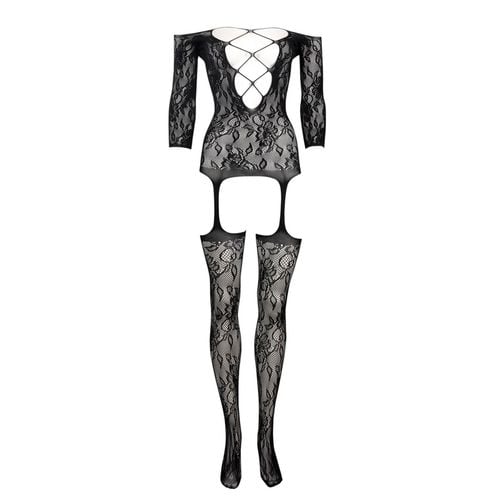 criss cross neck bodystocking - one size na Arena.pl