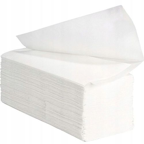 Ręczniki papierowe ZZ V białe celuloza 100% do podajnika 4000 sztuk na Arena.pl