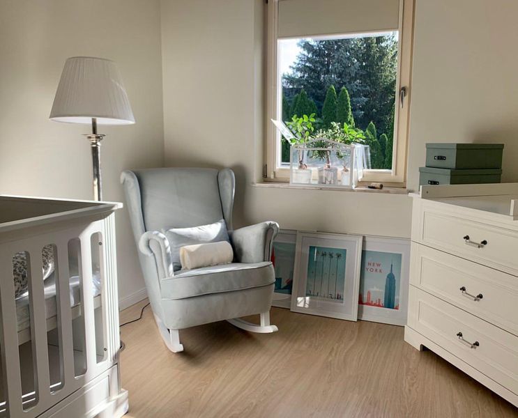 FOTEL USZAK BUJANY NA DREWNIANYCH PŁOZACH JAKOŚĆ zdjęcie 2